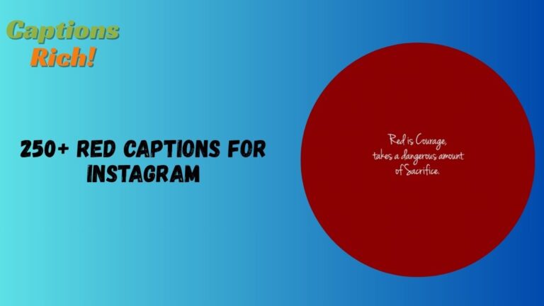 Red Captions for Instagram