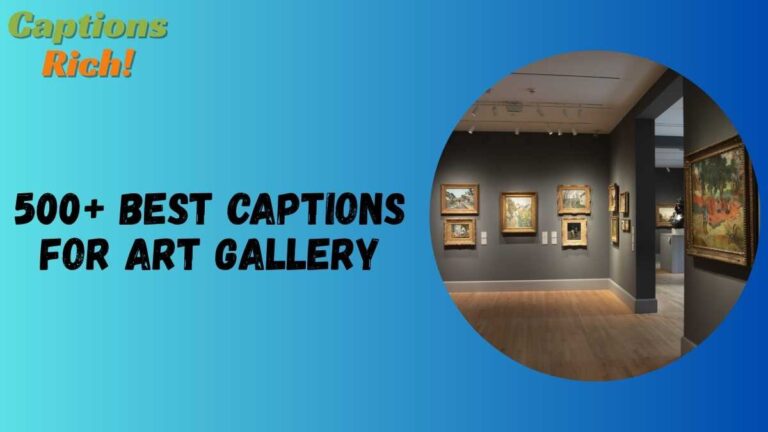 Captions For Art Gallery