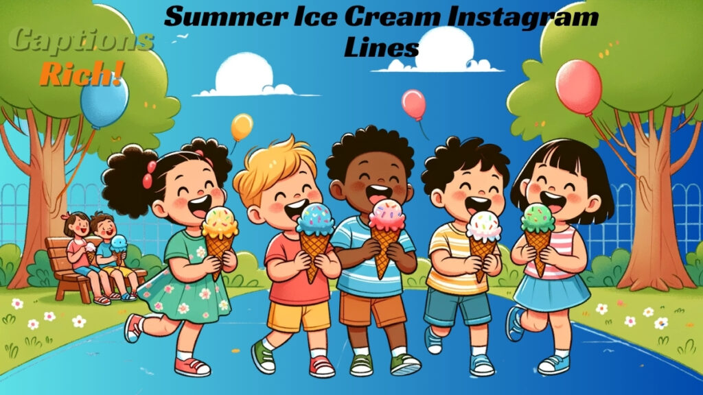 Summer Ice Cream Instagram Lines