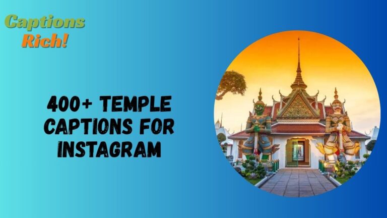 Temple Captions for Instagram
