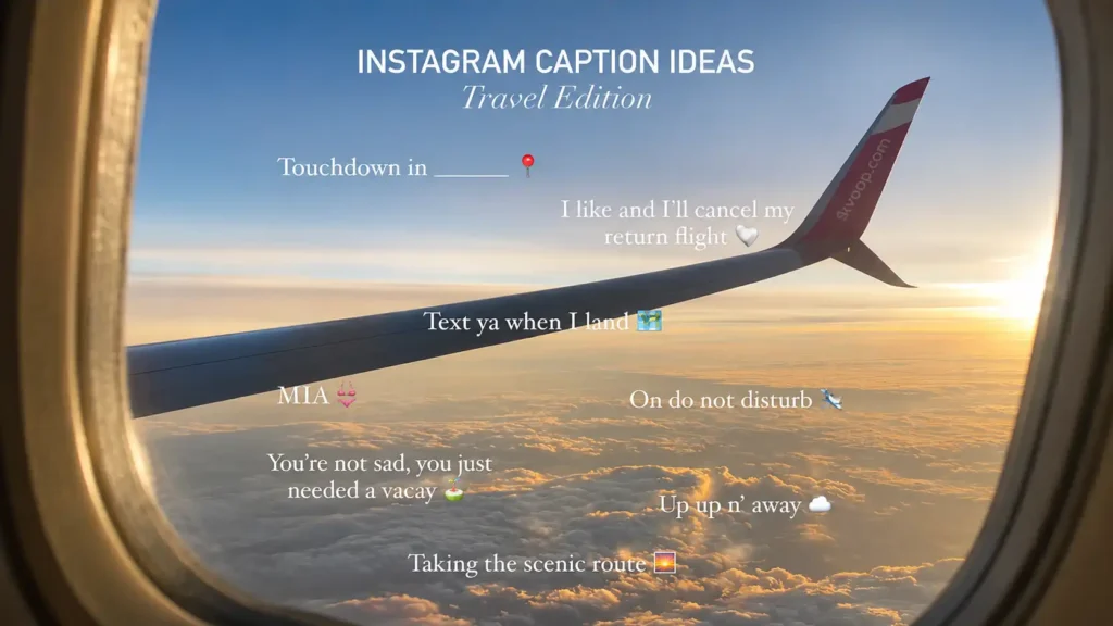Unique Flight Captions for Instagram