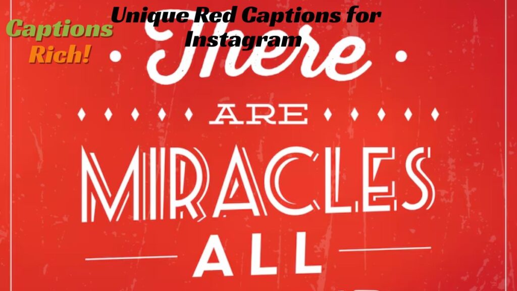 Unique Red Captions for Instagram 