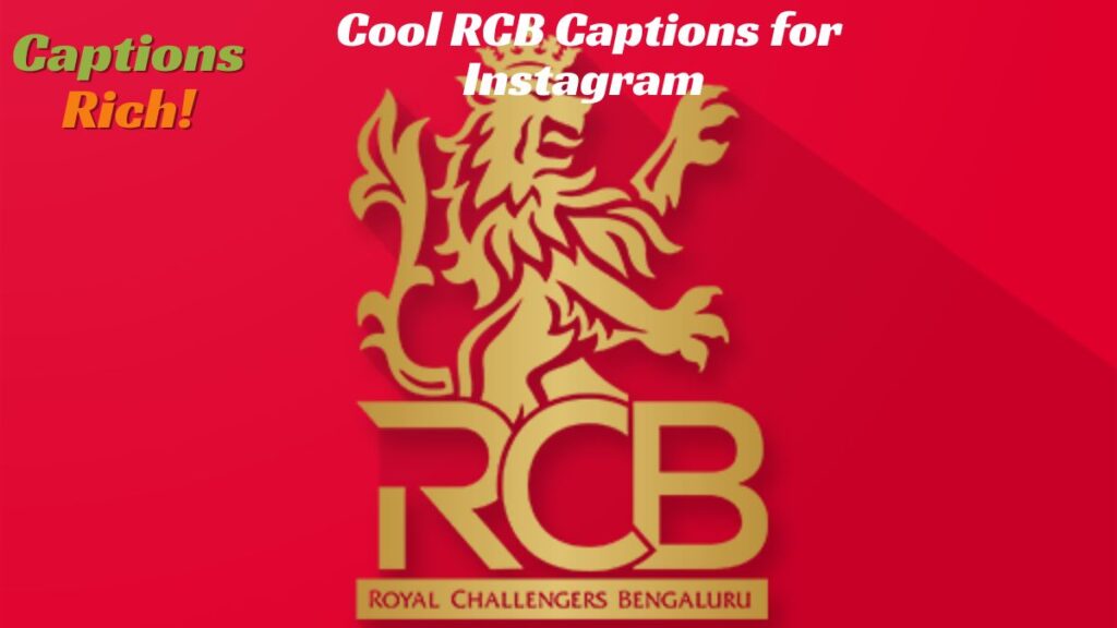 Cool RCB Captions for Instagram