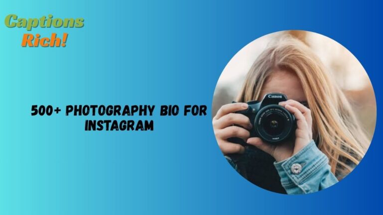 Photography Bio for Instagram