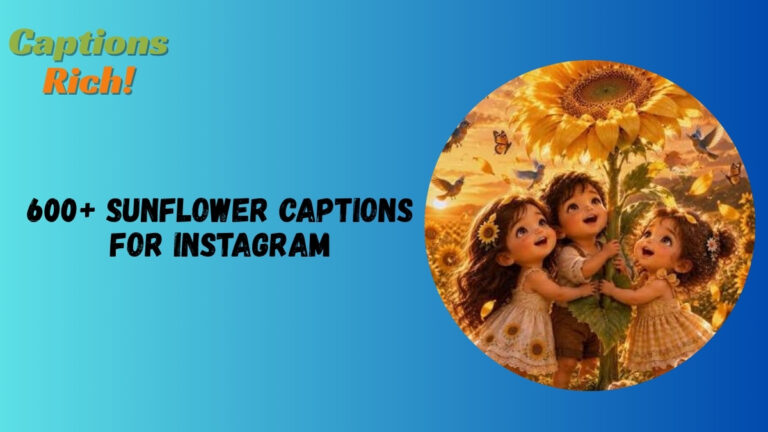 Sunflower Captions for Instagram