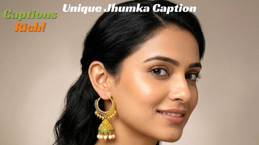 Unique Jhumka Caption