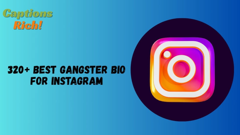 Gangster Bio for Instagram