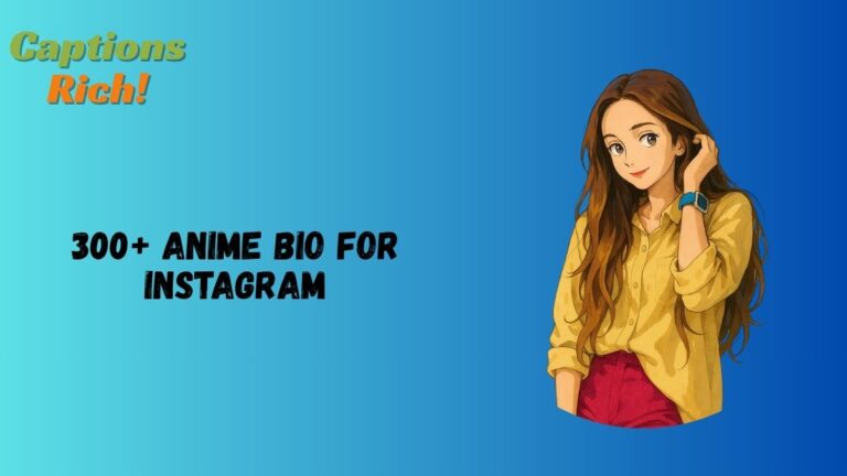 Anime Bio for Instagram