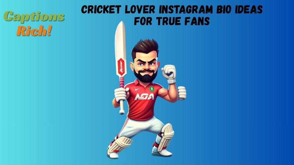 Cricket Lover Instagram Bio Ideas for True Fans
