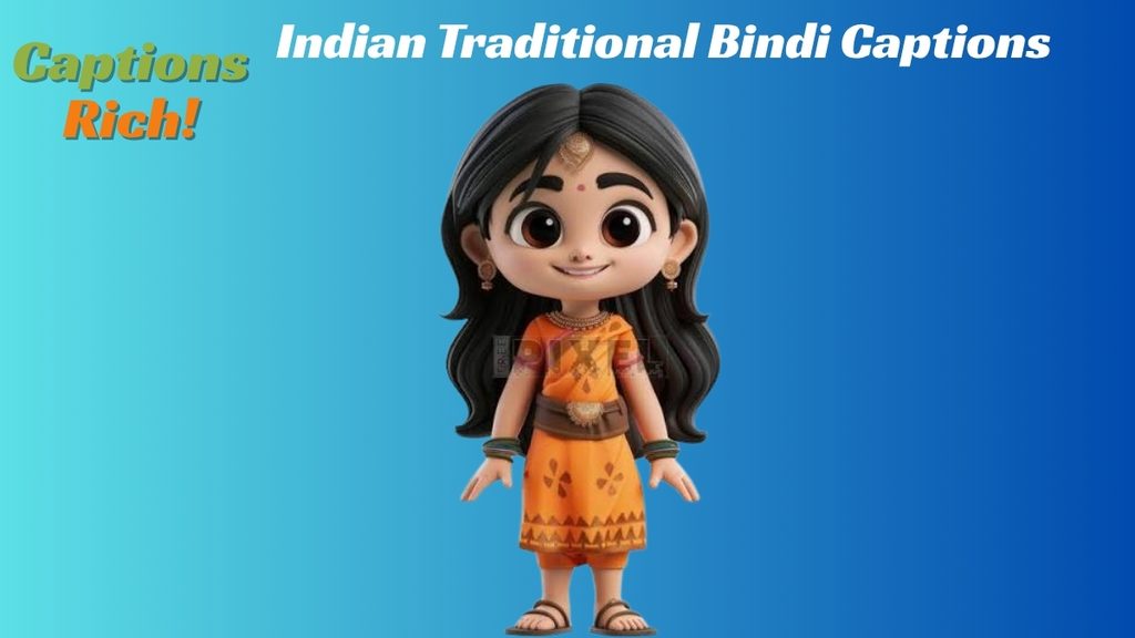 Indian Traditional Bindi Captions