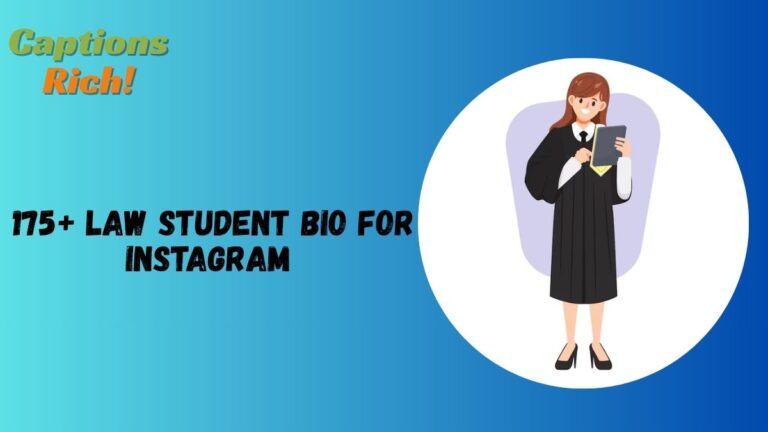Law Student Bio for Instagram