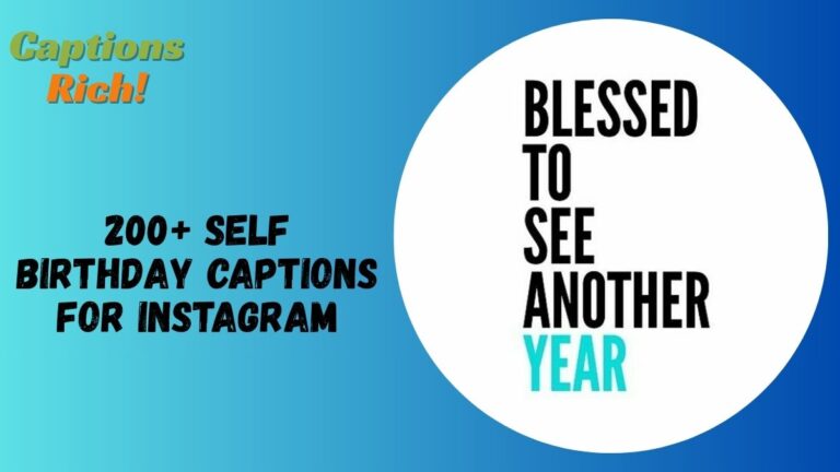 Self Birthday Captions for Instagram